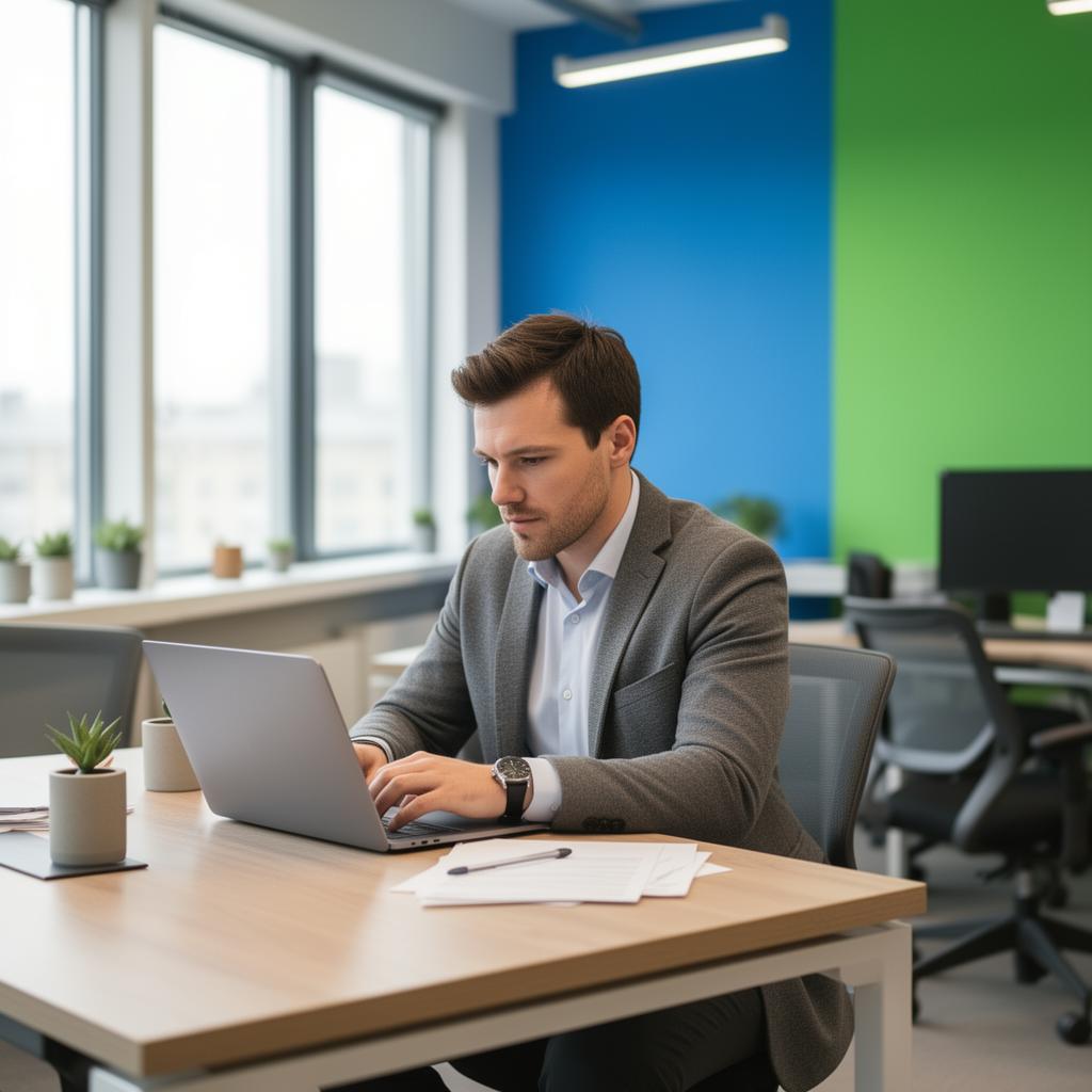 Profissional freelancer trabalhando